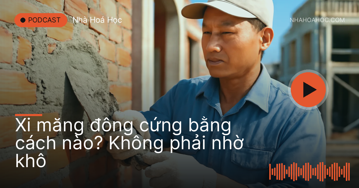 Thợ hồ trát vữa lên bức tường gạch đỏ ở công trình nhà phố